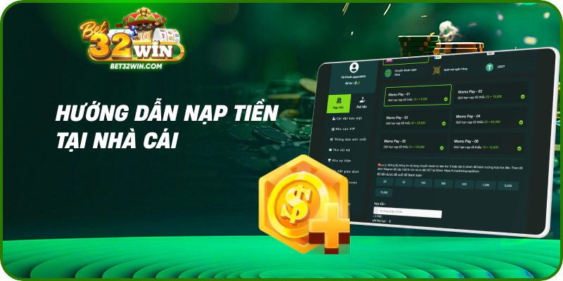 Hướng dẫn nạp tiền tại nhà cái
